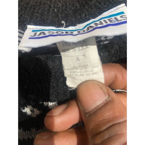 Womens Vintage 90s “Jason Daniels” Knitted Sweater Size XL - Picture 3 of 3